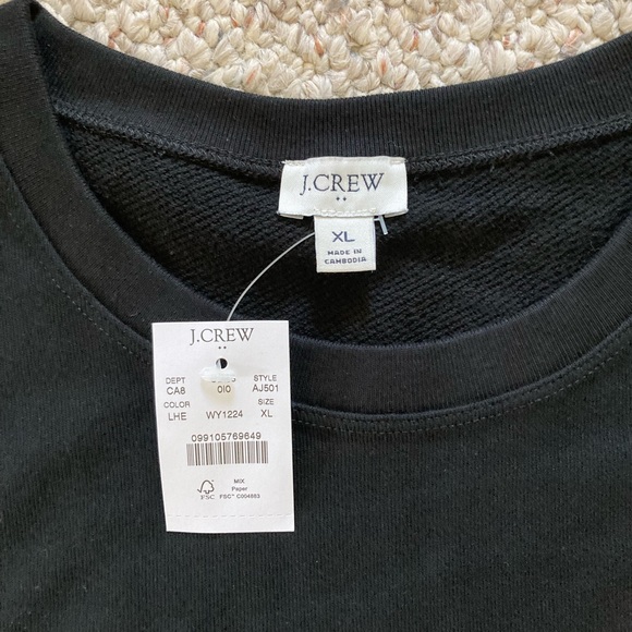 J. Crew Factory leopard heart sweatshirt - Picture 3 of 3